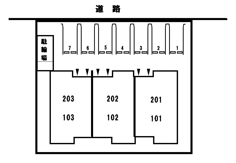 レジデンス宝　　刈谷市近郊の賃貸ならクラスホーム刈谷の駐車場
