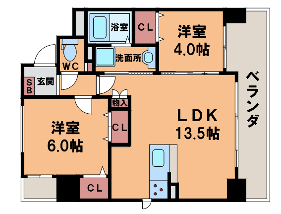 【間取り】 | ハイケンスライフ真法院