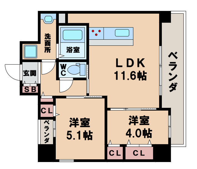 【間取り】 | Euptelea天王寺