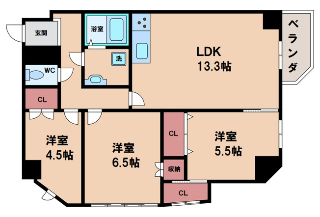 【間取り】 | ライオンズマンション天王寺