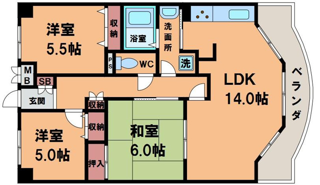 【間取り】 | リーフ天王寺