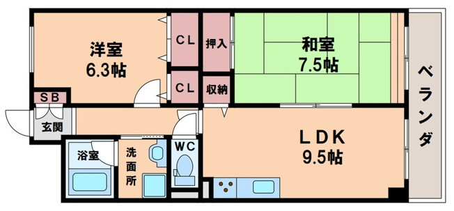 【間取り】 | ハイツ天王寺１号館