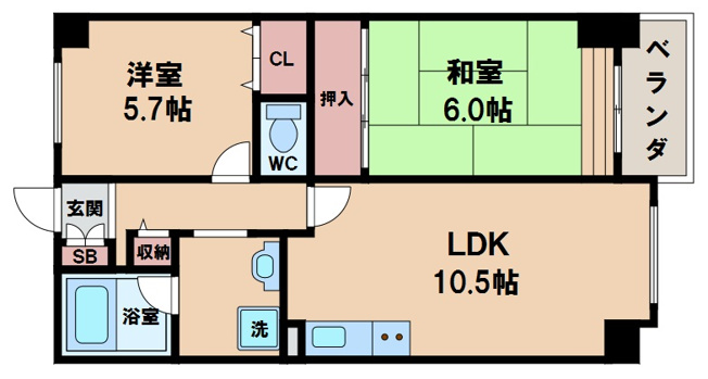 【間取り】 | グラン・ピア天王寺