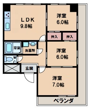 【間取り】 | グランカサ天王寺
