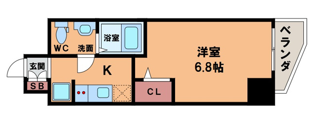 【間取り】 | ラシュレエグゼ天王寺