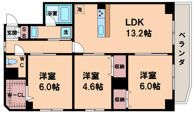 【間取り】 | シャンピア国分町