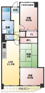 【間取り】 | コンセール中道