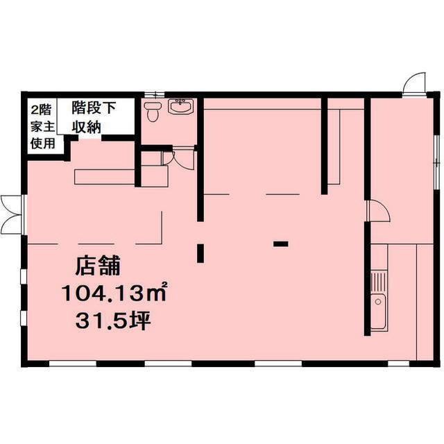 竹鼻町店舗の間取り