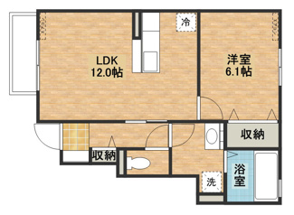 【間取り】 | エクレール下栗　Ａ