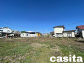【建築条件なし】大仙市四ツ屋 国道105号線近く 200坪超の住宅用地、資材置き場用地の画像