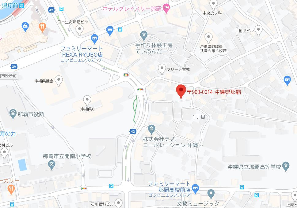 チュラ琉球パーキングの地図