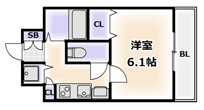 【間取り】 | プレサンス難波OCAT前