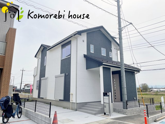 鴻巣市箕田字富士山　新築一戸建て　01の外観|現地（2024年4月11日撮影）