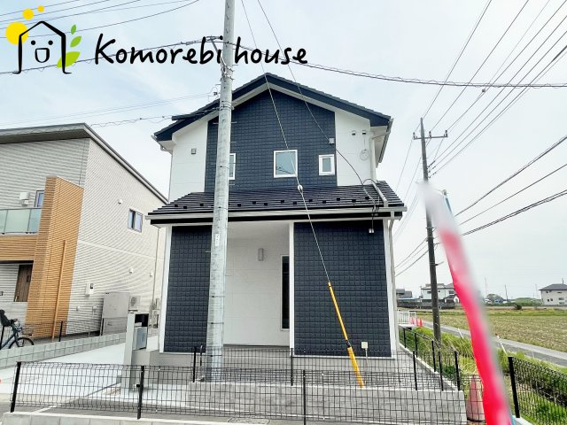 鴻巣市箕田字富士山　新築一戸建て　01の外観|現地（2024年4月11日撮影）