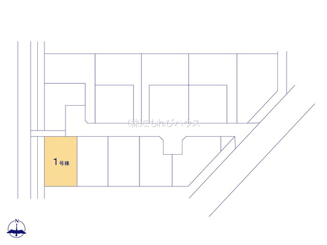 鴻巣市箕田字富士山　新築一戸建て　01の区画図|現地（2024年4月11日撮影）