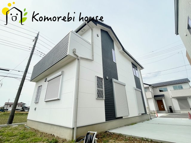 鴻巣市箕田字富士山　新築一戸建て　01の外観|現地（2024年4月11日撮影）