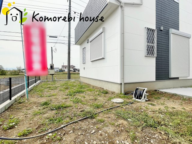 鴻巣市箕田字富士山　新築一戸建て　01の庭|現地（2024年4月11日撮影）