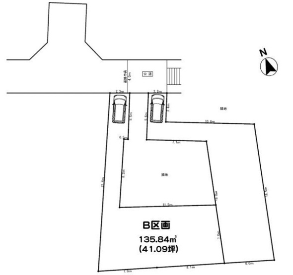 【土地図】 | 綾瀬市寺尾南２丁目　売地　全2区画