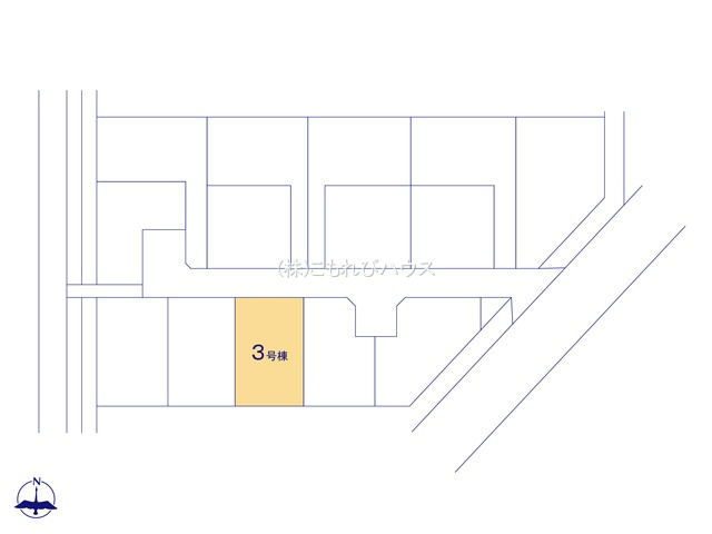 鴻巣市箕田字富士山　新築一戸建て　03の区画図|現地（2024年4月11日撮影）