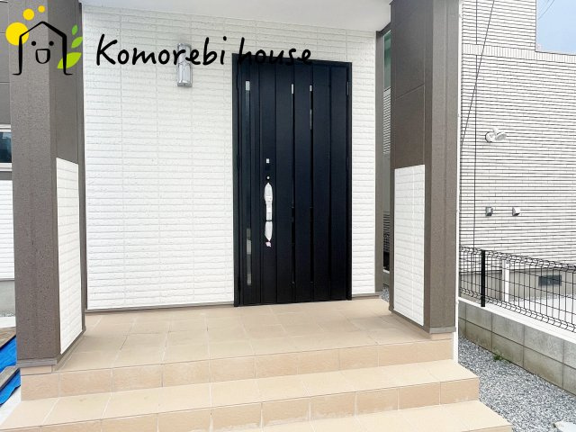 鴻巣市箕田字富士山　新築一戸建て　03の玄関|現地（2024年4月11日撮影）