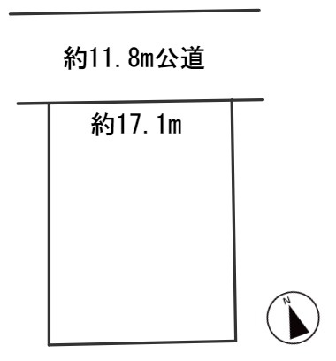 ６３０１０　岐阜市西中島土地の区画図