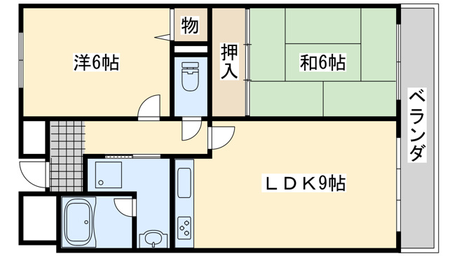 【間取り】 | ライオンズマンション泉南樽井第２