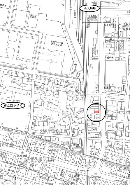 中古住宅　日の出町2丁目の地図
