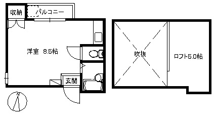 【間取り】 | 樫尾コーポ | 現況優先。