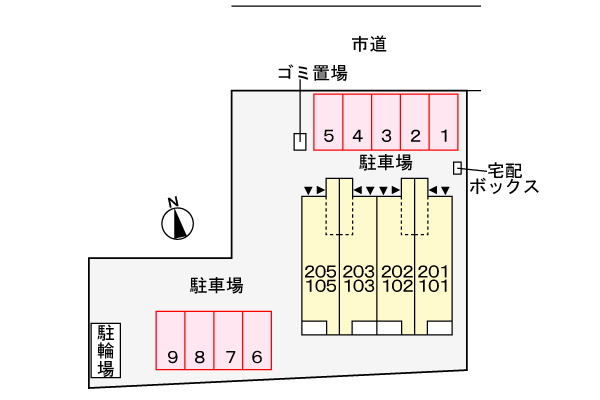 アリアンサ上池の区画図