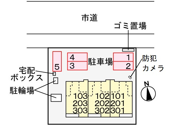 ヴィラヴェント・Ｓ．Ｈの区画図