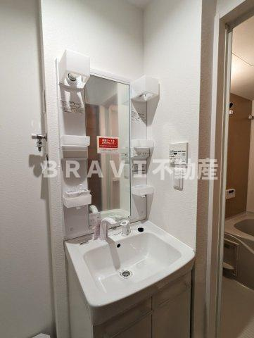 TRICERA Court BRAVI不動産の独立洗面台|【TRICERA Court】朝の支度にも助かる、独立の洗髪洗面化粧台