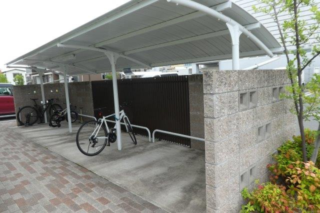 倉敷市田ノ上のアパートのその他共用部分|駐輪場