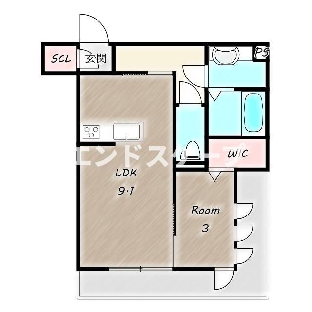 ラルジュ飯塚の間取り|高崎、前橋、伊勢崎エリアのお部屋探しはエンドスケープまで！お客様の理想お聞かせ下さい♪