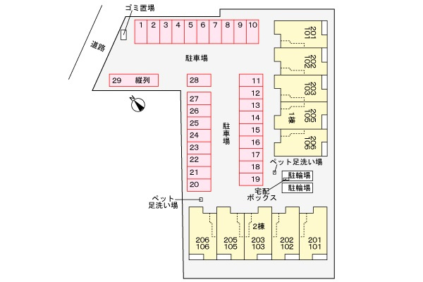 ポートヴィレッジ２４　Ⅰの区画図