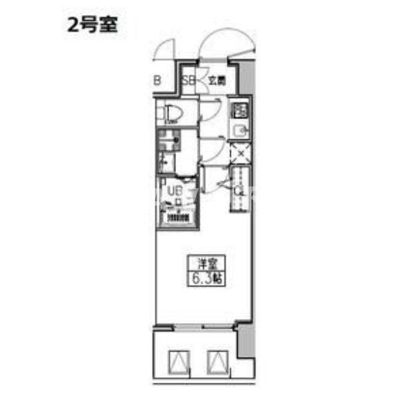 S-RESIDENCE城東SEVERの間取り