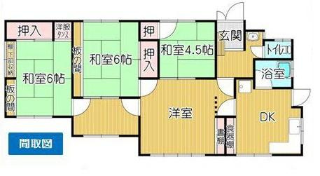 和歌山市打越町　中古戸建の間取り