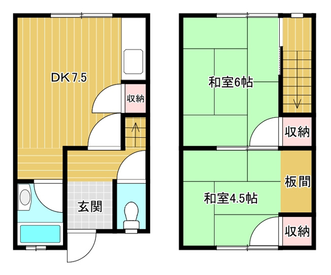 【間取り】 | コーポ北野