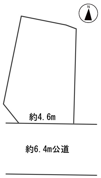 ６２７６１　岐阜市宇佐１丁目土地の区画図