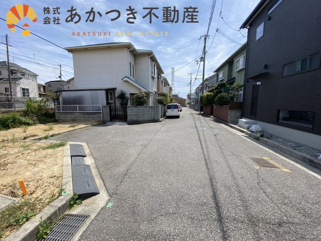 明石市魚住町西岡の前面道路含む現地写真