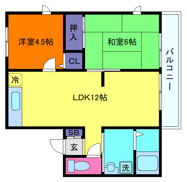 レトア大石Ⅰの間取り