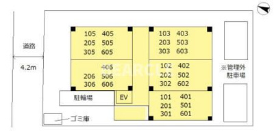 【駐車場】 | THE RESIDENCE 二条駅前前 | 駐車場に車を止められます