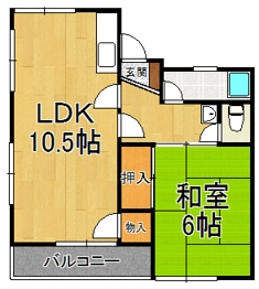 リノ逆瀬川の間取り