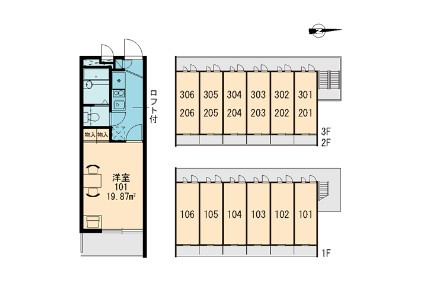 エクセル道場北の区画図