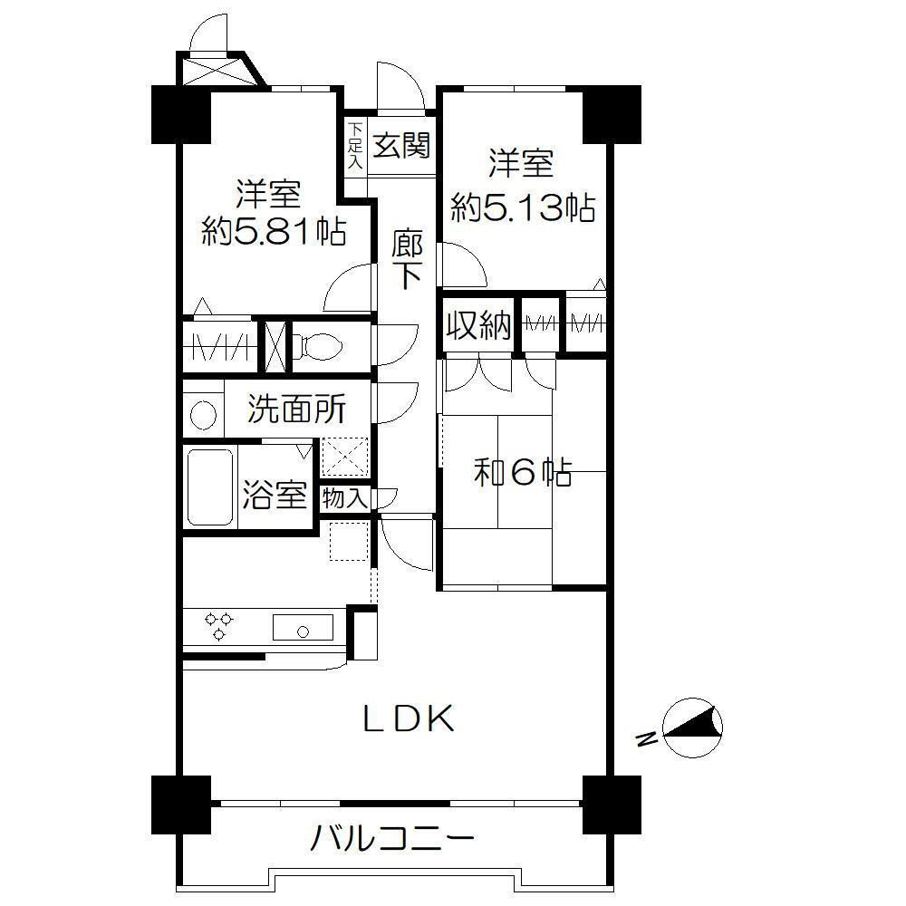 プロスペール桜城IIの間取り
