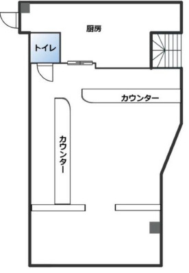 大津市大江２丁目の店舗一部の間取り