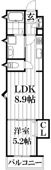 【間取り】 | ラモーナ諸福Ⅰ