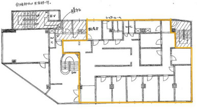 大津市大江２丁目の店舗一部の間取り