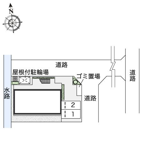 レオパレスフリーダム南金目Ⅷの区画図