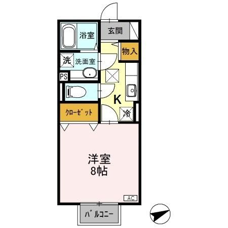 セジュール モナリエ A/Bの間取り