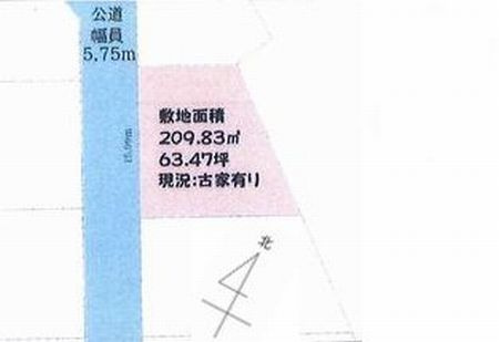 【土地図】 | 元八王子町　売地